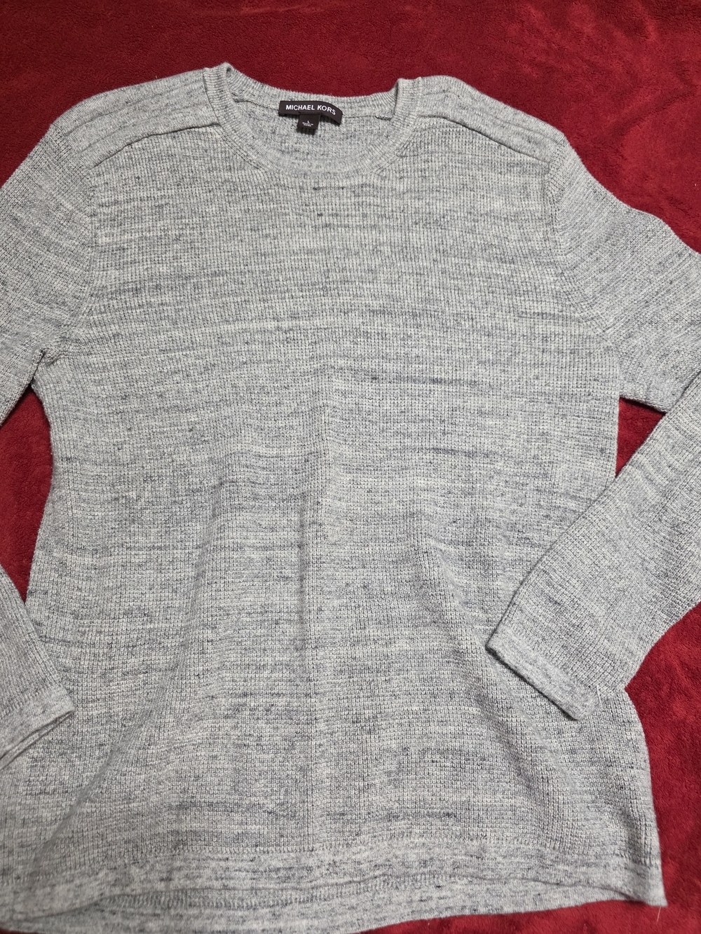 Michael Kors Gray Knit Crewneck Sweater